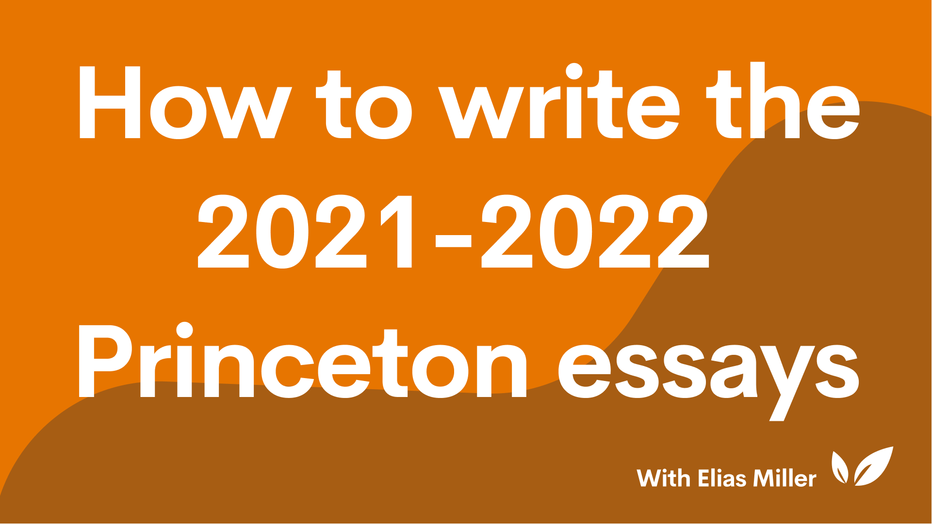 princeton essays 2022